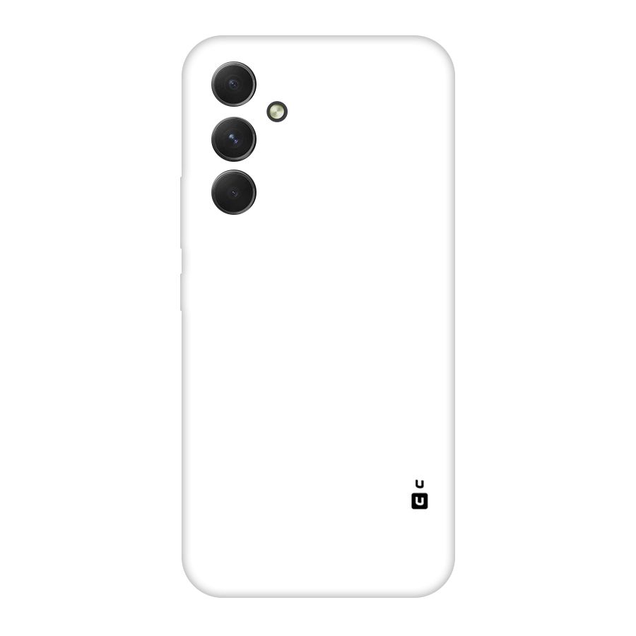 Plain White Original Polycarbonate Back Case for Galaxy A54