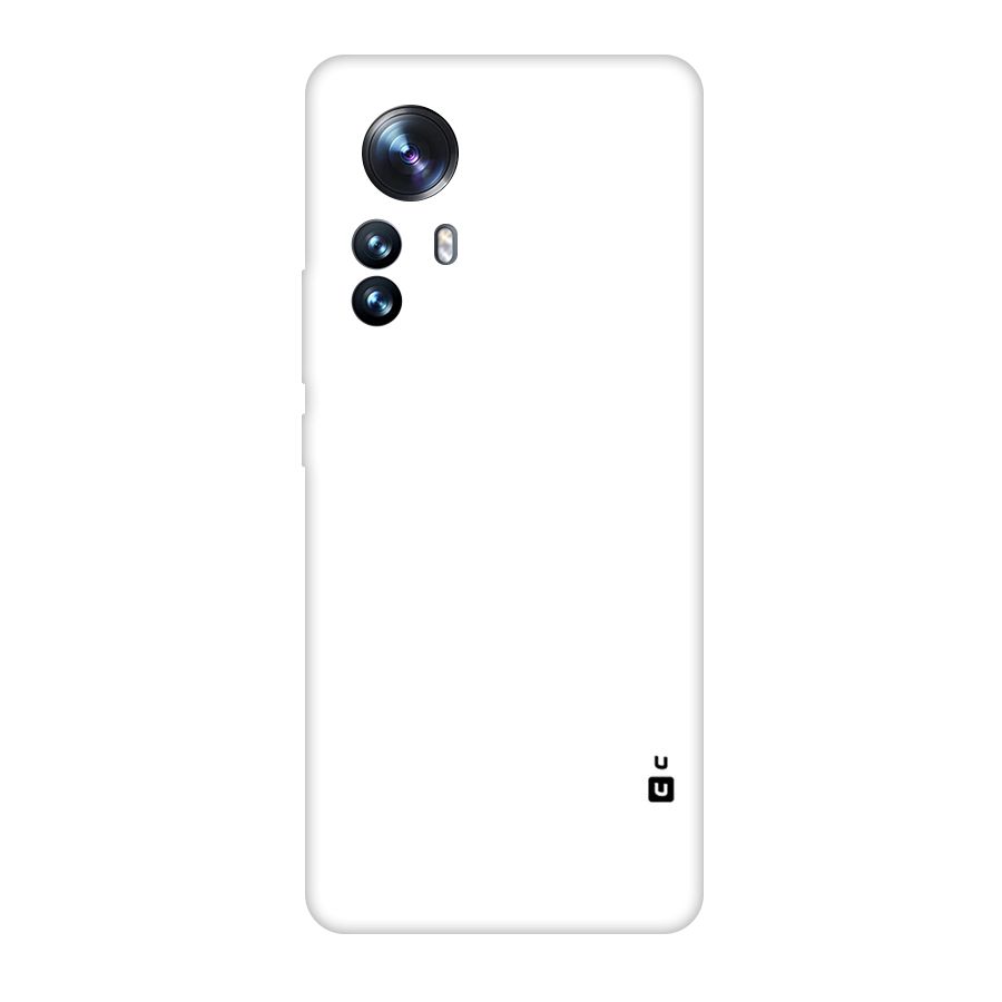Plain White Original Polycarbonate Back Case for Xiaomi 12 Pro