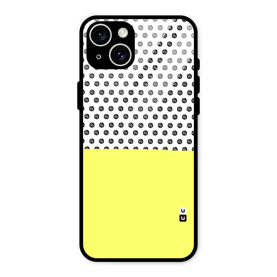 Plain and Pattern Glass Back Case for iPhone 15 Plus