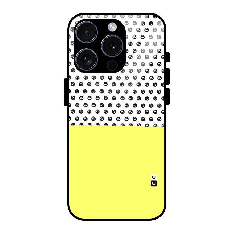 Plain and Pattern Glass Back Case for iPhone 15 Pro