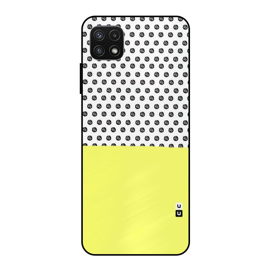 Plain and Pattern Metal Back Case for Galaxy A22 5G