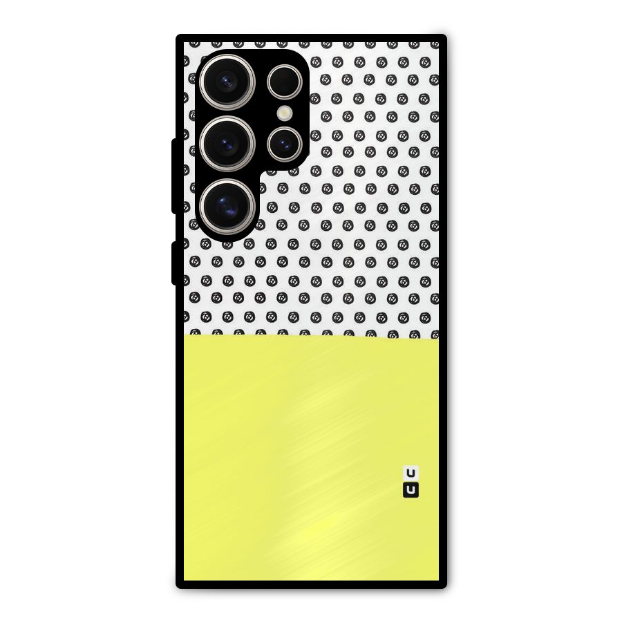 Plain and Pattern Metal Back Case for Galaxy S24 Ultra
