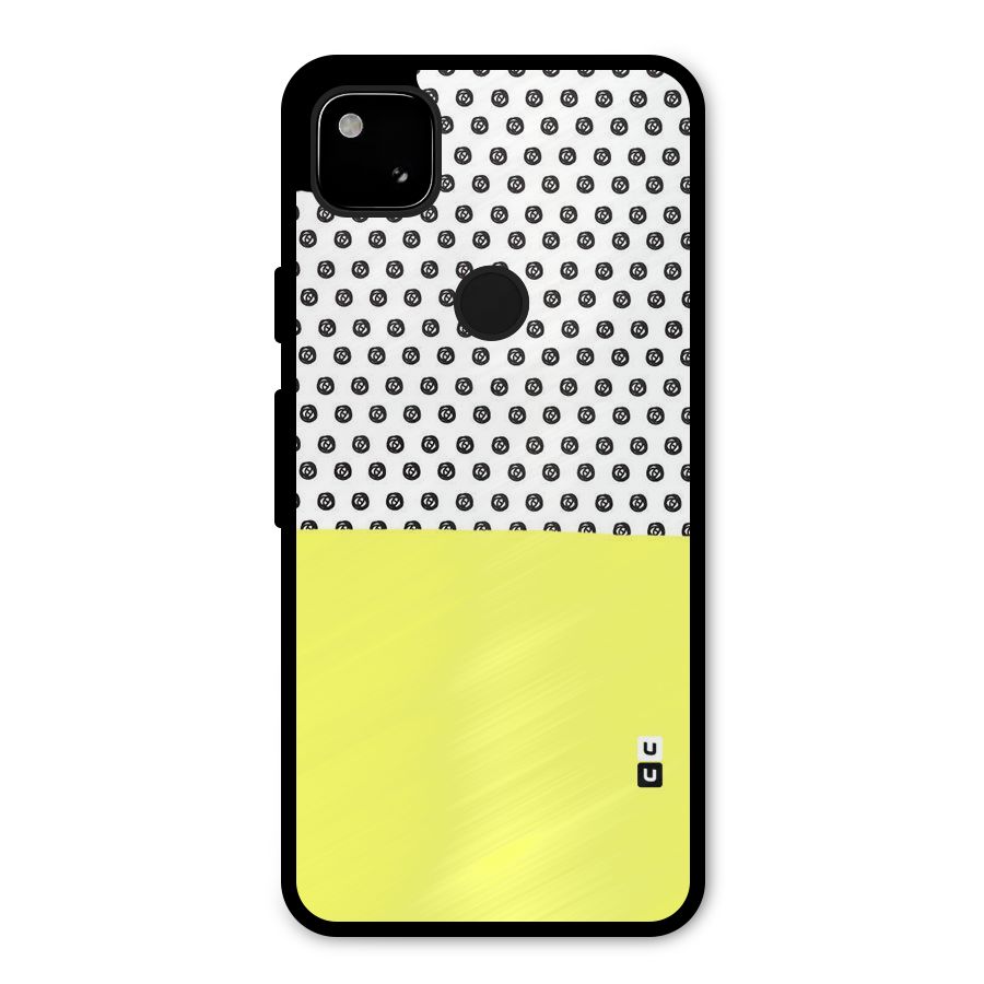 Plain and Pattern Metal Back Case for Google Pixel 4a