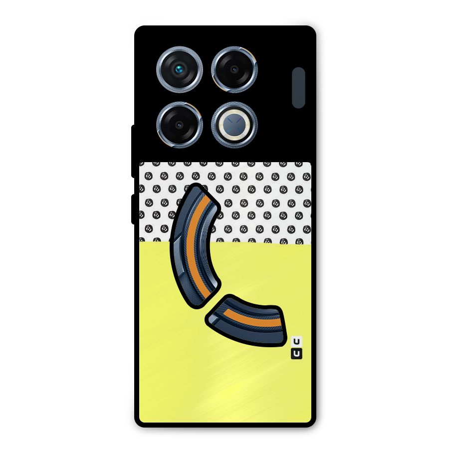Plain and Pattern Metal Back Case for Infinix GT 20 Pro