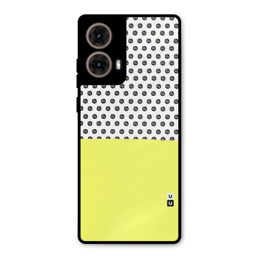 Plain and Pattern Metal Back Case for Moto G85