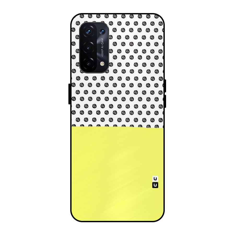 Plain and Pattern Metal Back Case for Oppo A74 5G