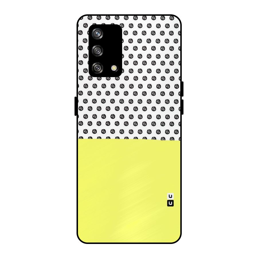 Plain and Pattern Metal Back Case for Oppo F19
