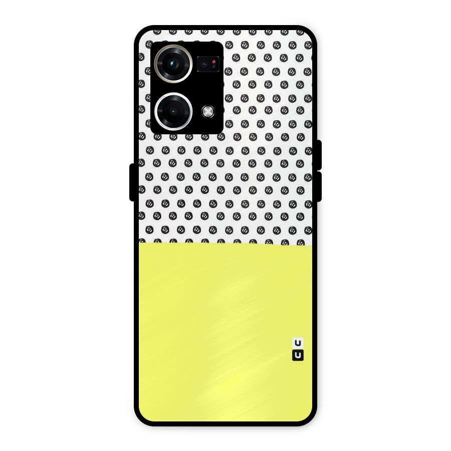 Plain and Pattern Metal Back Case for Oppo F21s Pro 4G