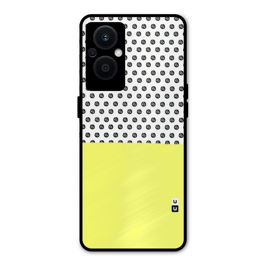Plain and Pattern Metal Back Case for Oppo F21s Pro 5G