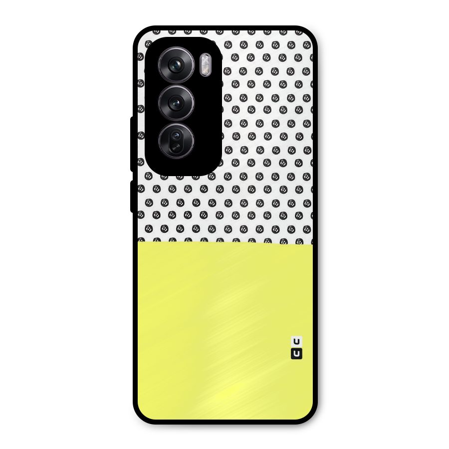 Plain and Pattern Metal Back Case for Oppo Reno12 Pro