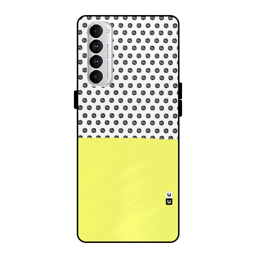 Plain and Pattern Metal Back Case for Oppo Reno4 Pro