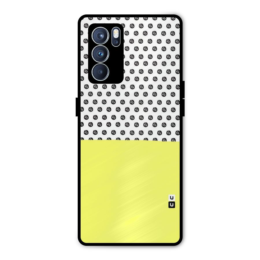 Plain and Pattern Metal Back Case for Oppo Reno6 Pro 5G