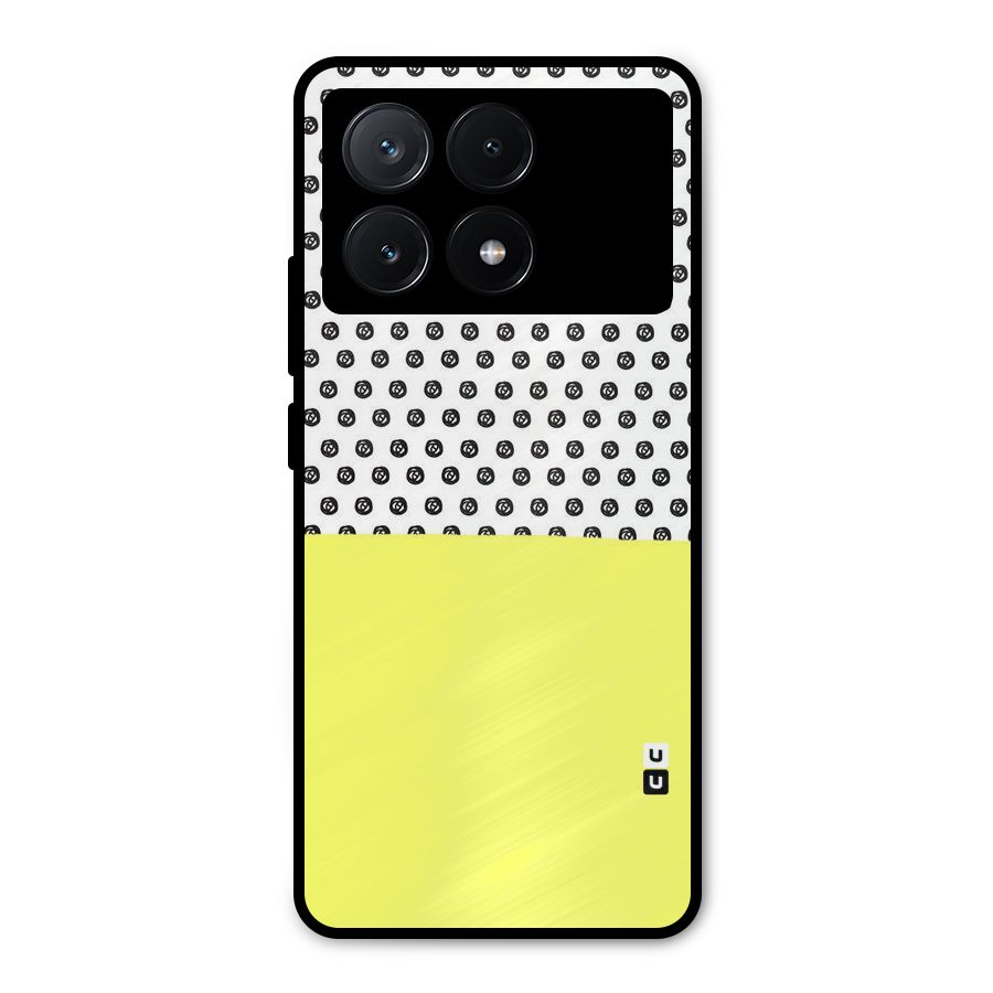 Plain and Pattern Metal Back Case for Poco X6 Pro