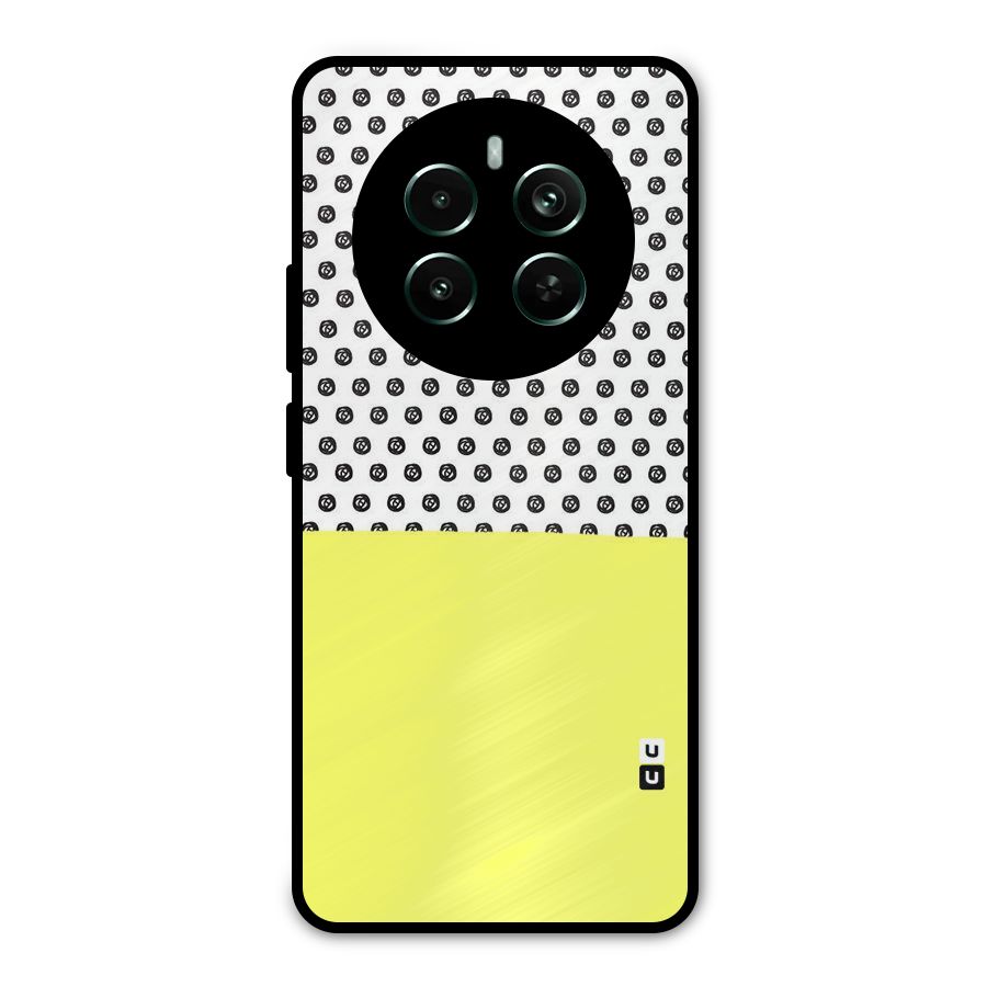 Plain and Pattern Metal Back Case for Realme 12 Plus