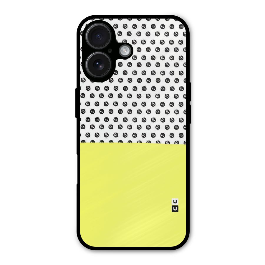 Plain and Pattern Metal Back Case for iPhone 16