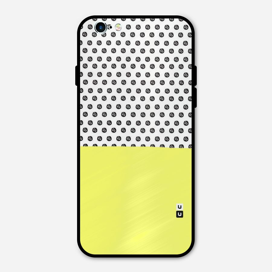 Plain and Pattern Metal Back Case for iPhone 6 6s