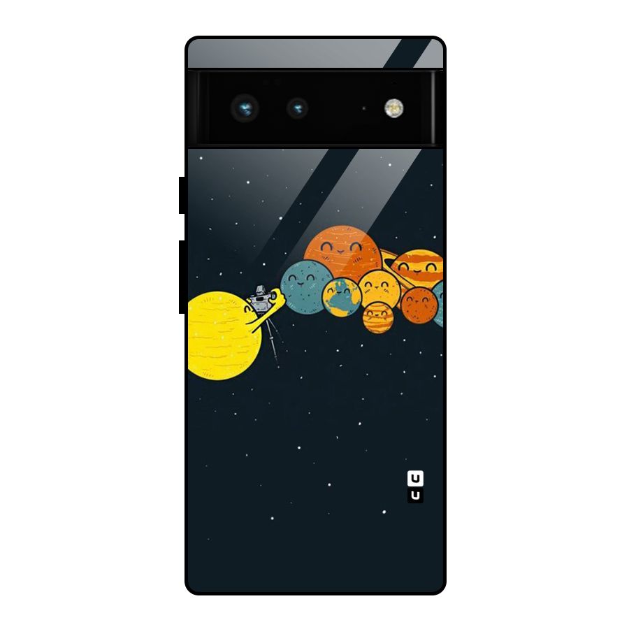 Planet Family Glass Back Case for Google Pixel 6