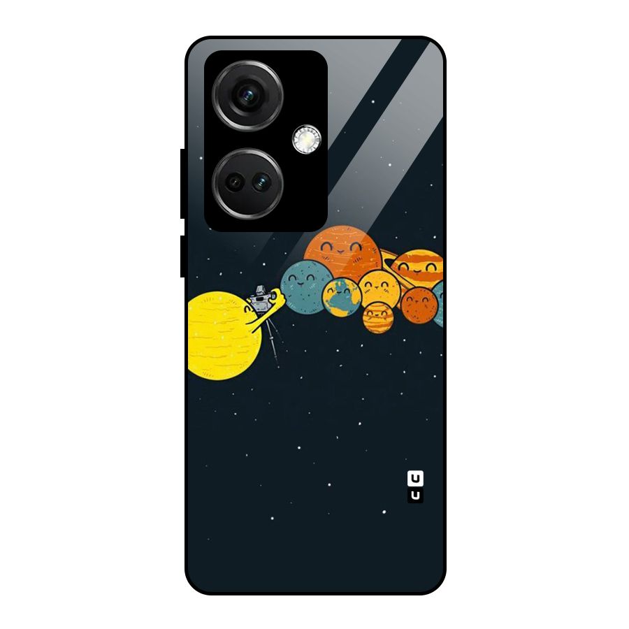 Planet Family Glass Back Case for OnePlus Nord CE 3 5G