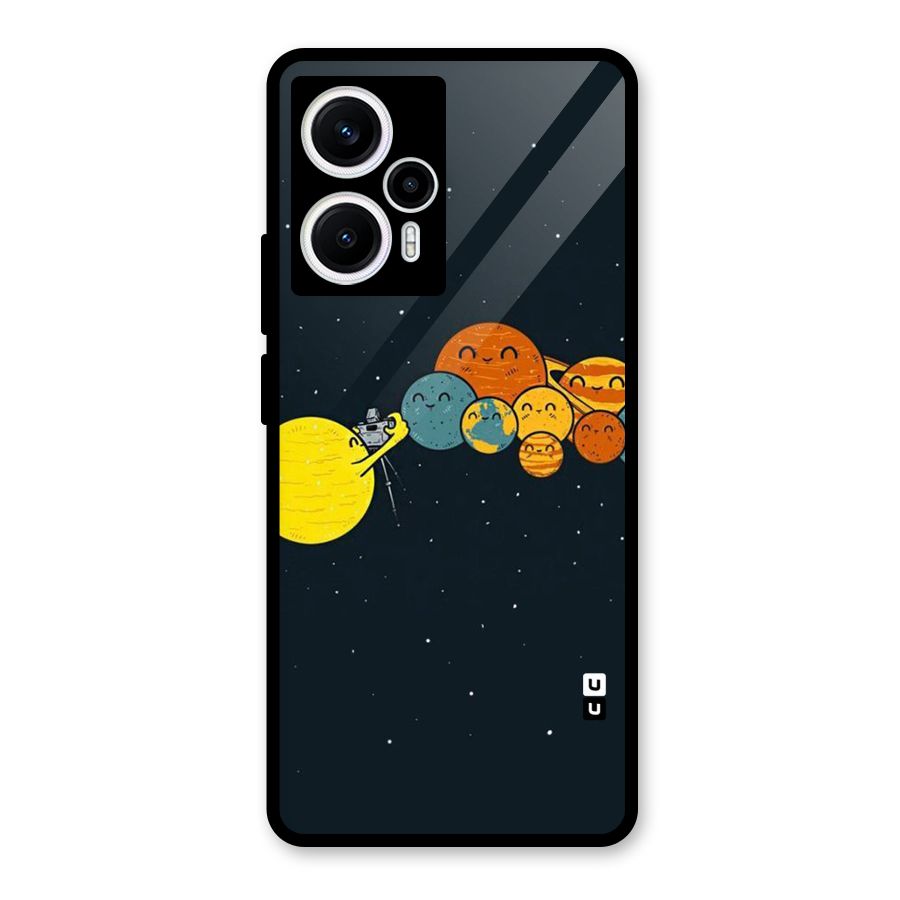 Planet Family Glass Back Case for Poco F5