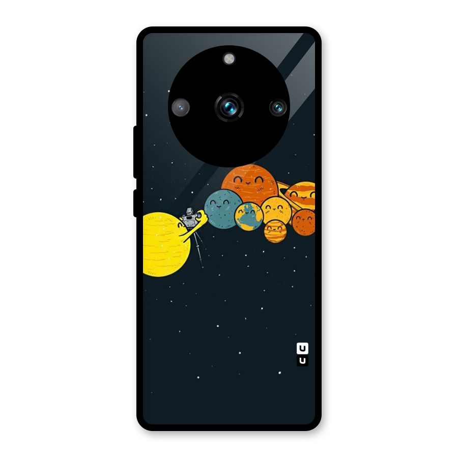 Planet Family Glass Back Case for Realme 11 Pro