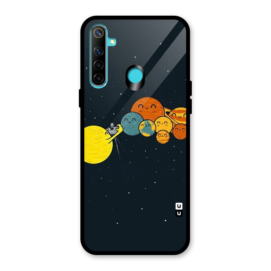 Planet Family Glass Back Case for Realme 5