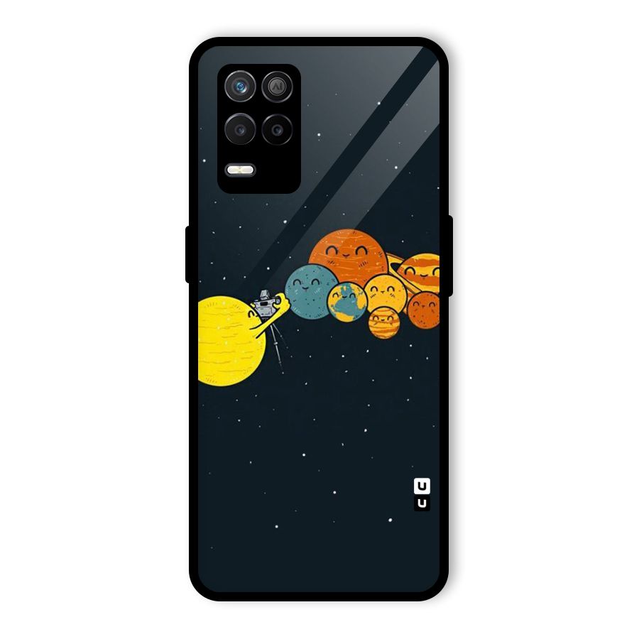 Planet Family Glass Back Case for Realme 8s 5G