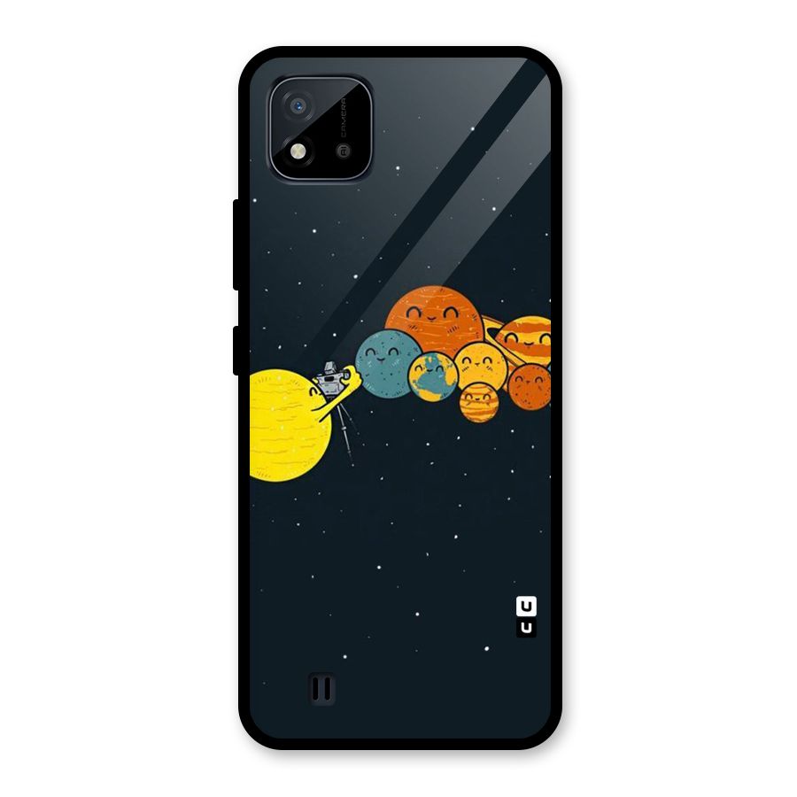 Planet Family Glass Back Case for Realme C11 2021