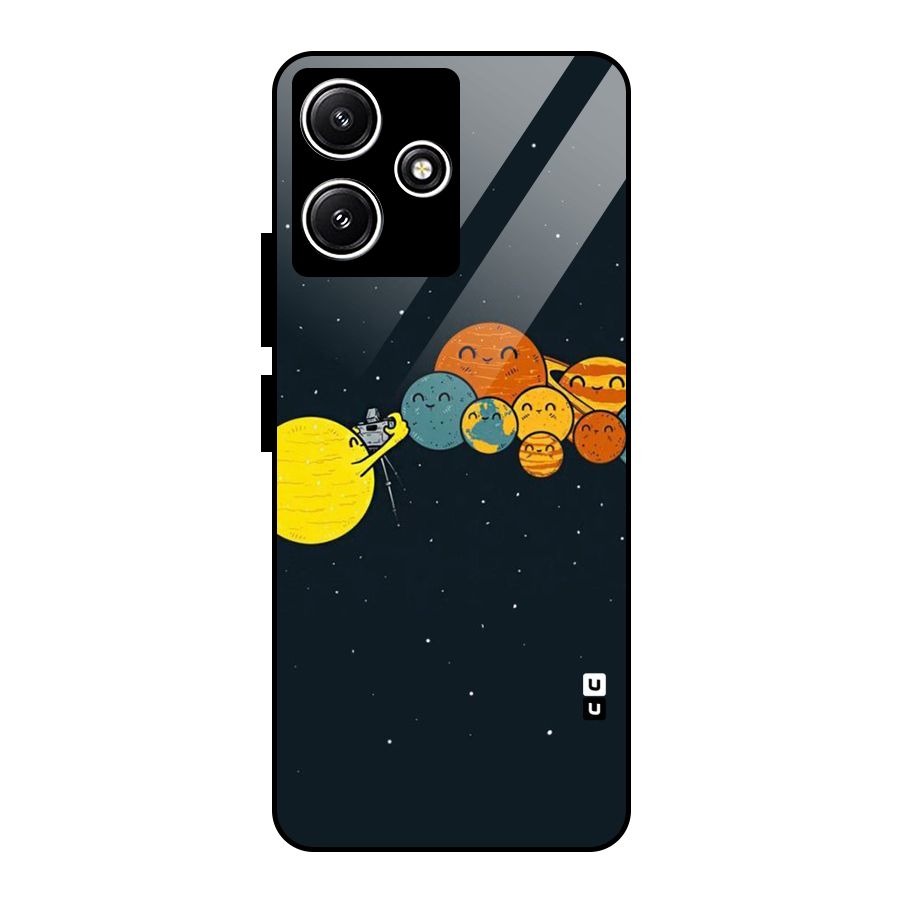 Planet Family Glass Back Case for Redmi 12 5G