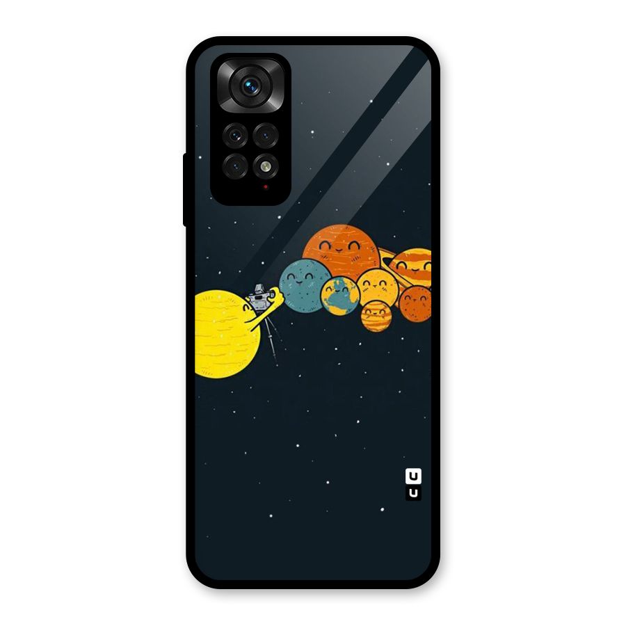 Planet Family Glass Back Case for Redmi Note 11S