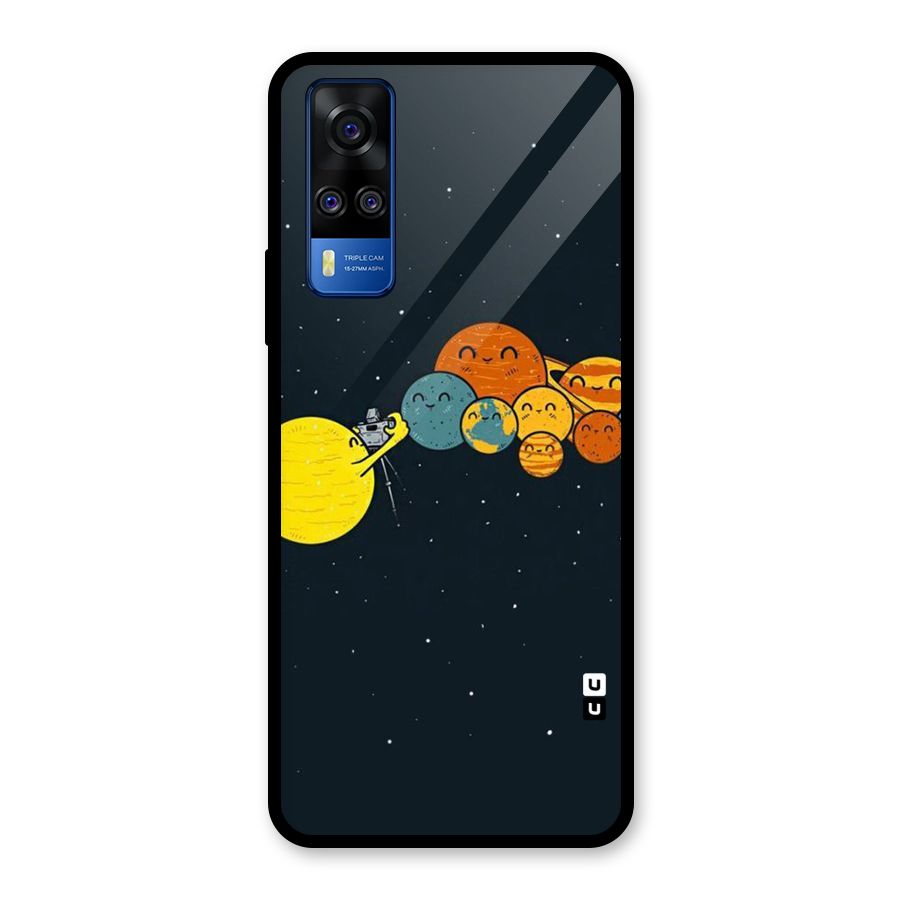 Planet Family Glass Back Case for Vivo Y31