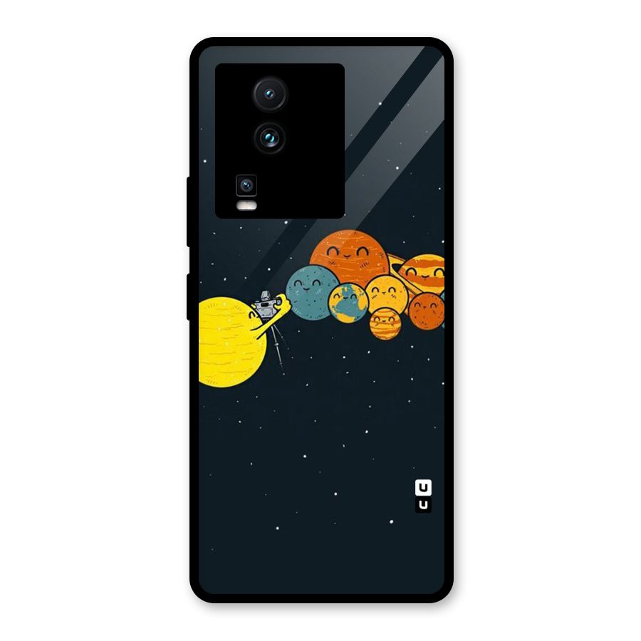 Planet Family Glass Back Case for Vivo iQOO Neo 7 Pro