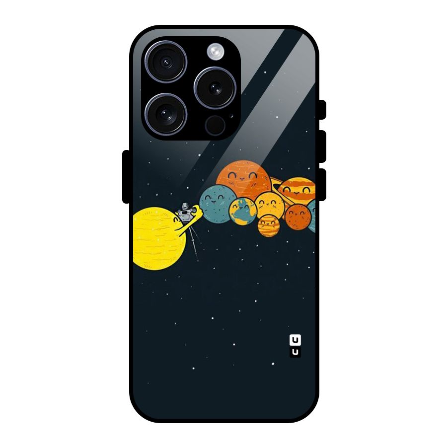 Planet Family Glass Back Case for iPhone 15 Pro