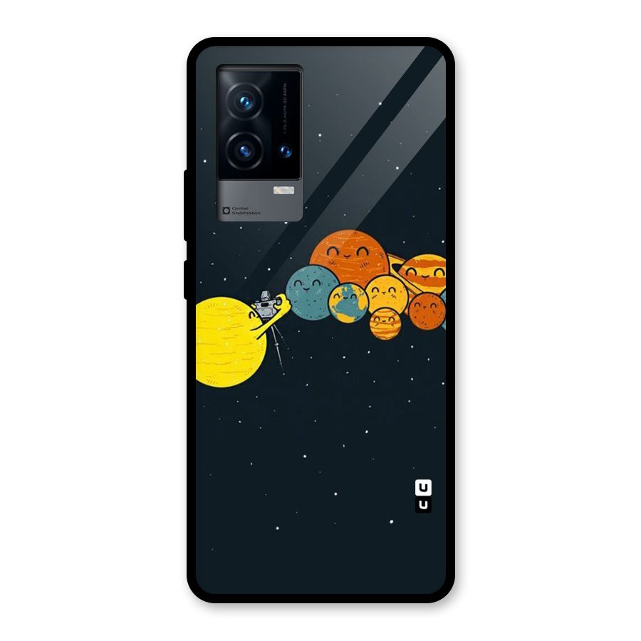 Planet Family Glass Back Case for iQOO 9 5G