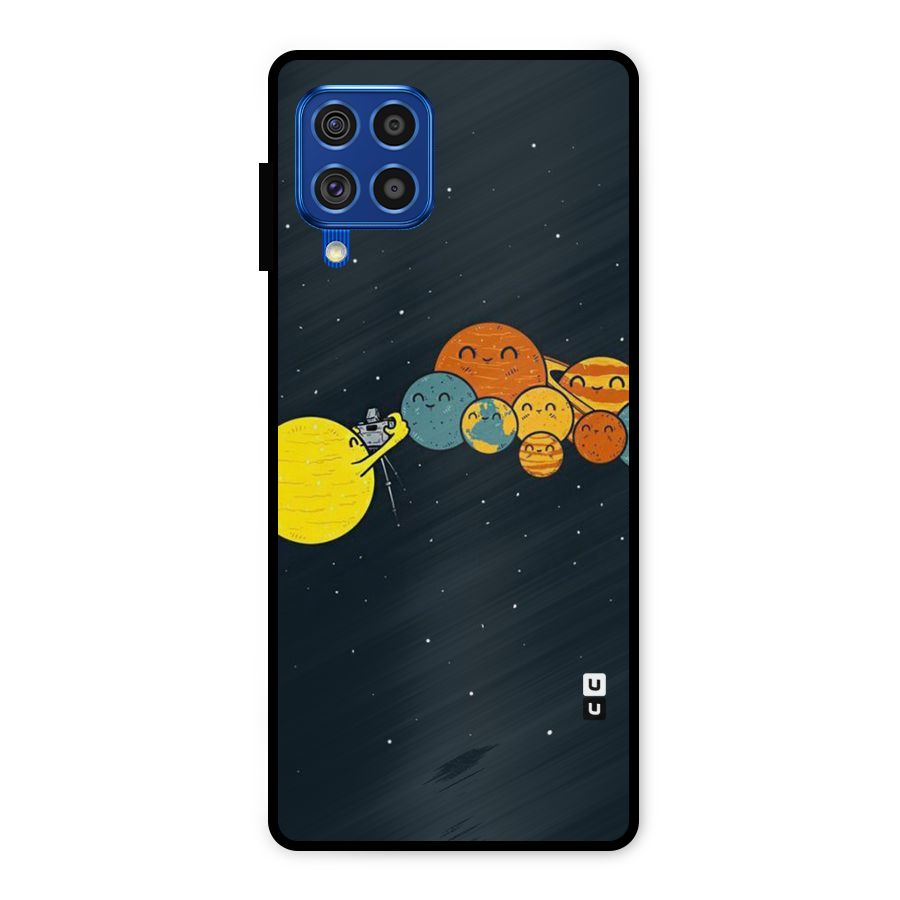 Planet Family Metal Back Case for Galaxy F62