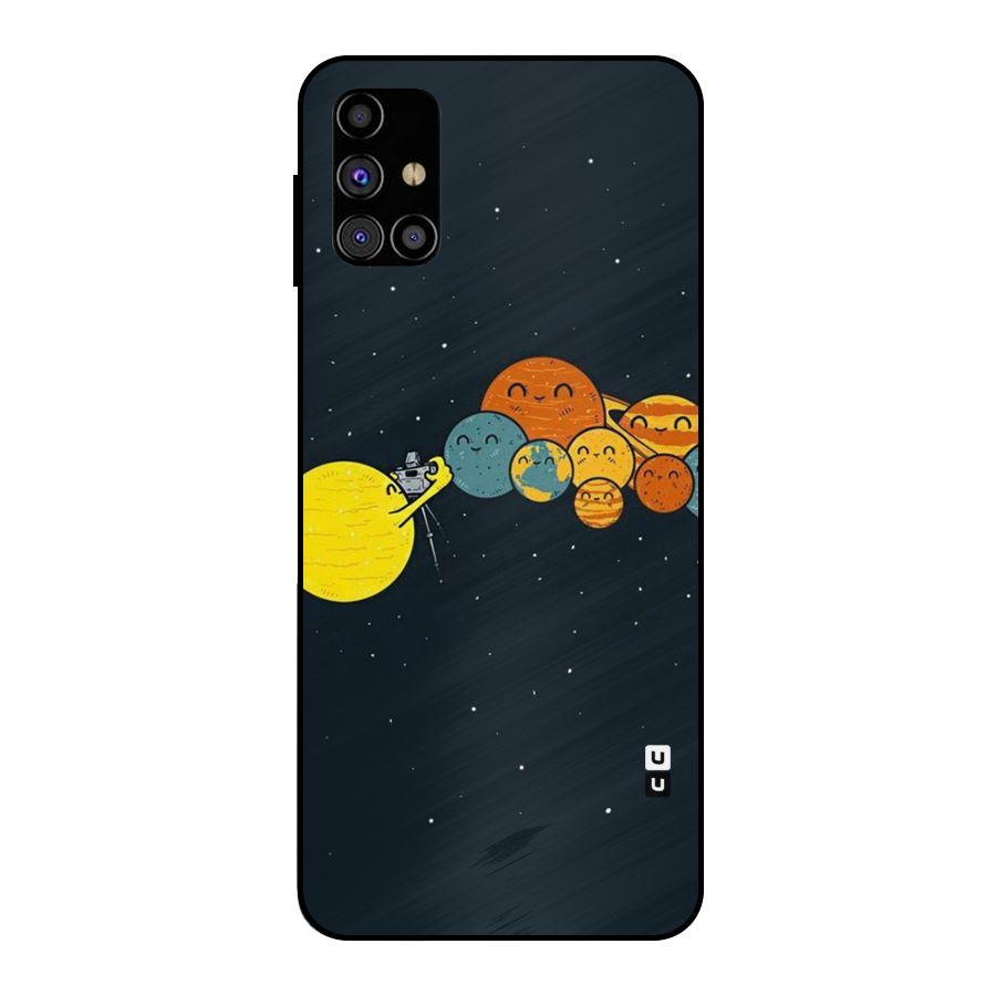 Planet Family Metal Back Case for Galaxy M31s