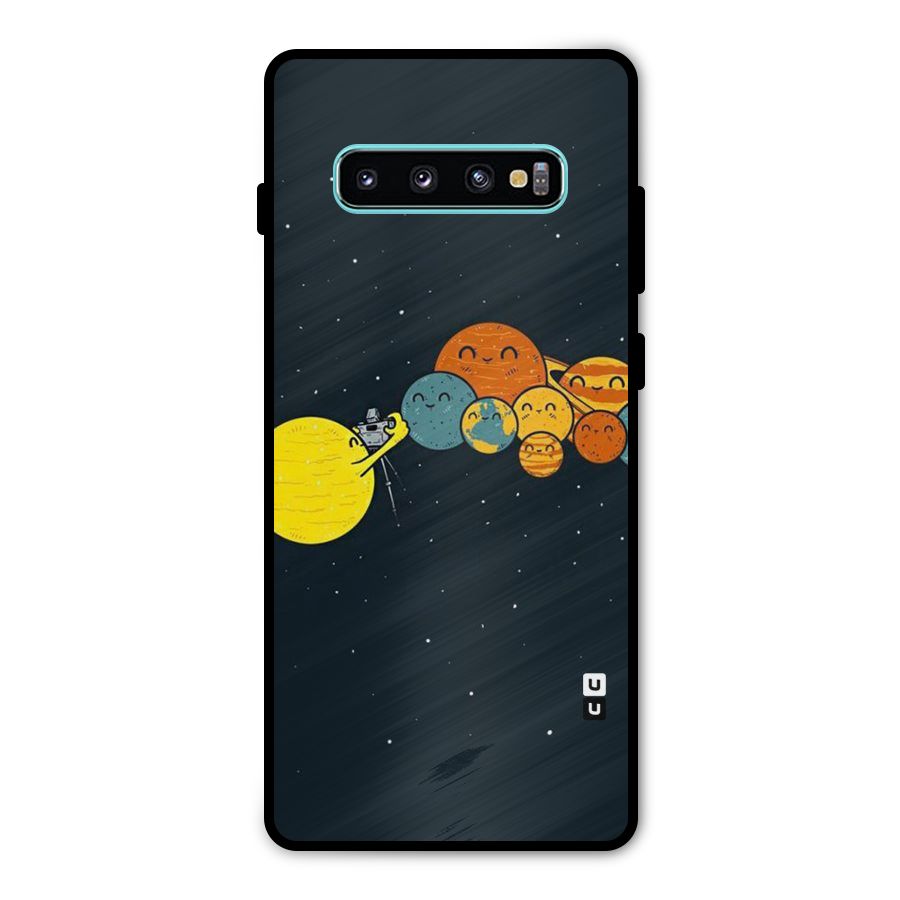 Planet Family Metal Back Case for Galaxy S10 Plus