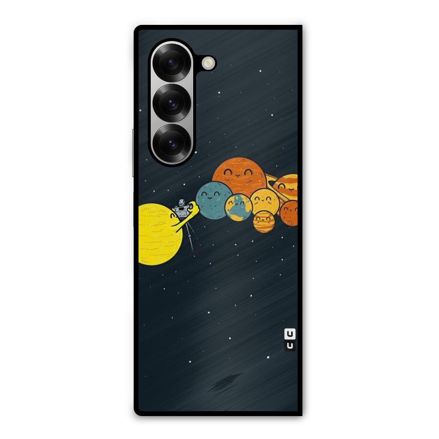 Planet Family Metal Back Case for Galaxy Z Fold6