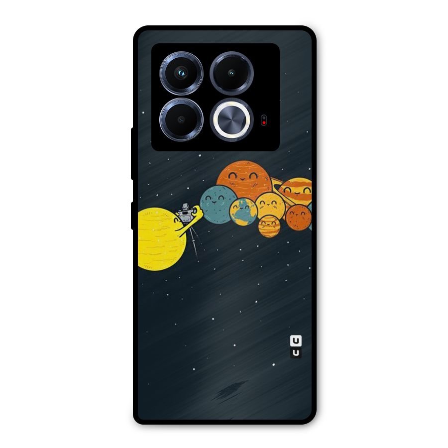 Planet Family Metal Back Case for Infinix Note 40 5G