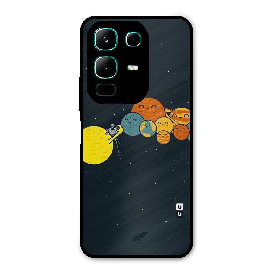 Planet Family Metal Back Case for Infinix Note 50x