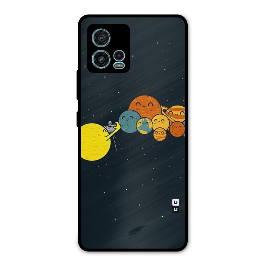 Planet Family Metal Back Case for Moto G72