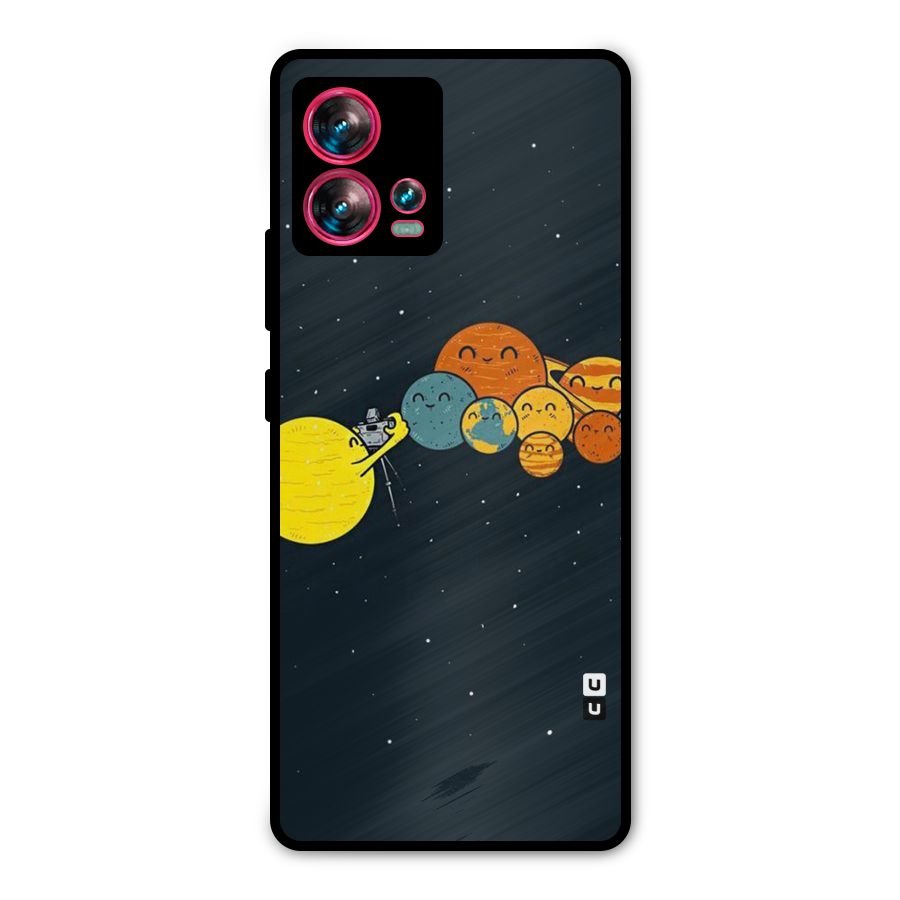 Planet Family Metal Back Case for Motorola Edge 30 Fusion