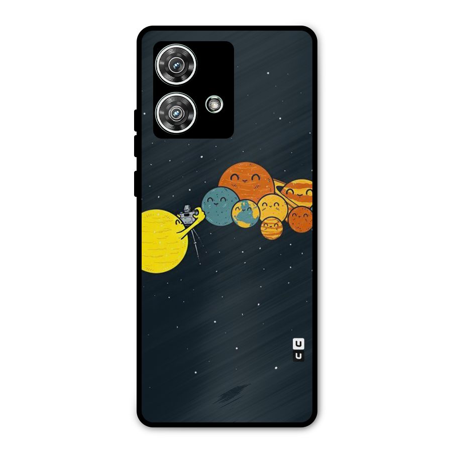 Planet Family Metal Back Case for Motorola Edge 40 Neo