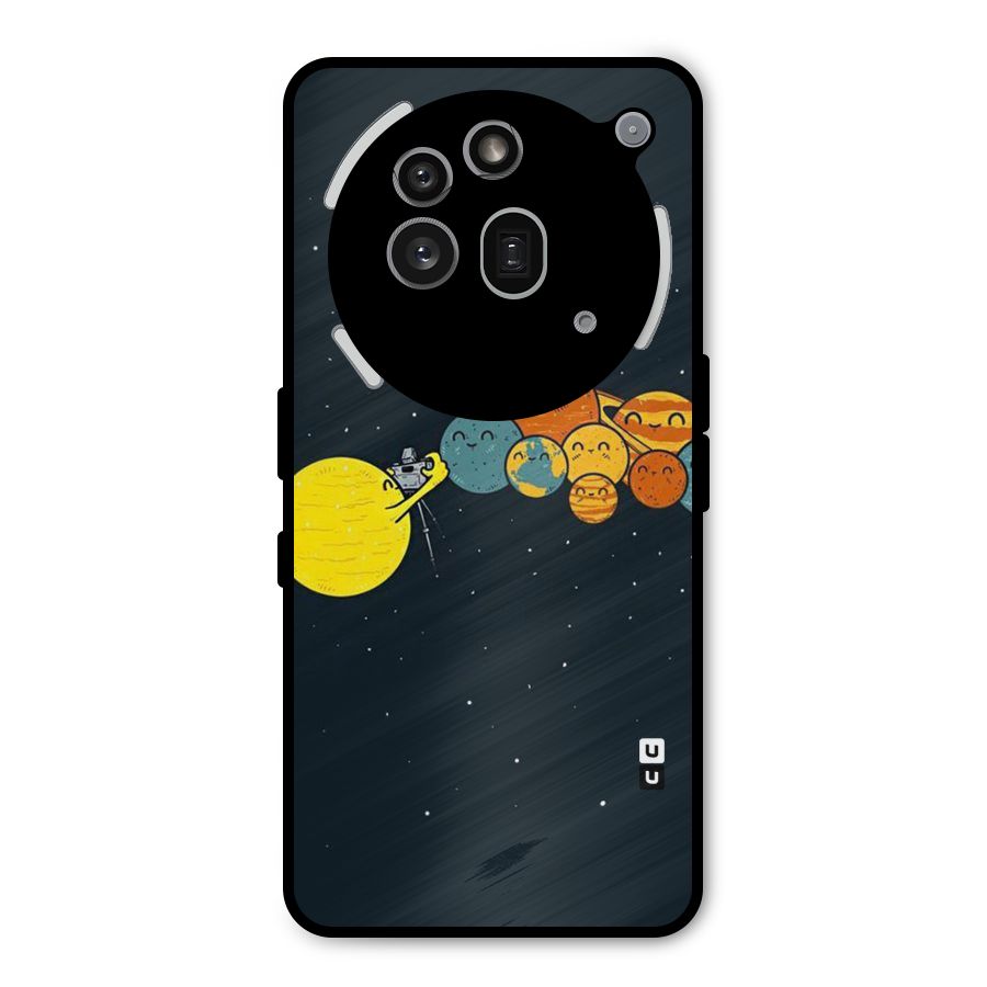 Planet Family Metal Back Case for Nothing Phone 3a Pro