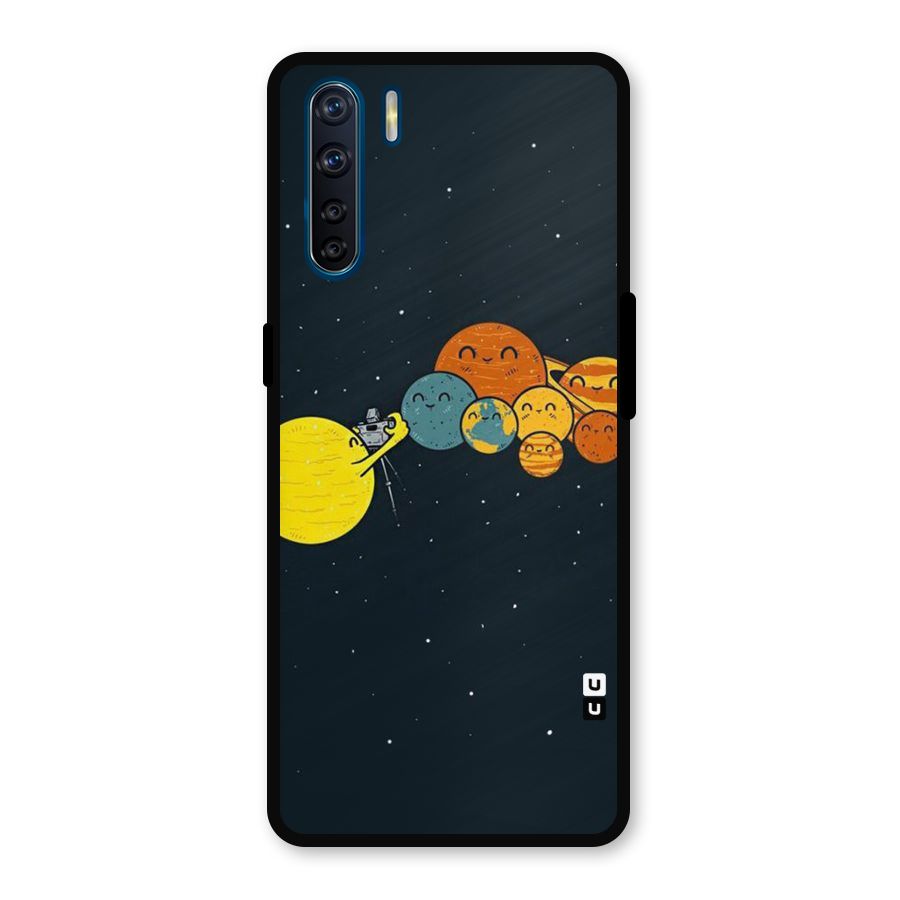 Planet Family Metal Back Case for Oppo F15