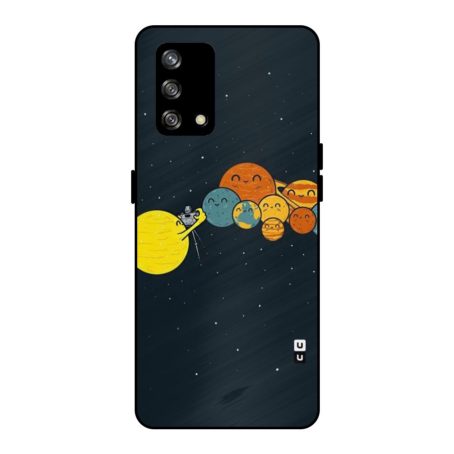 Planet Family Metal Back Case for Oppo F19