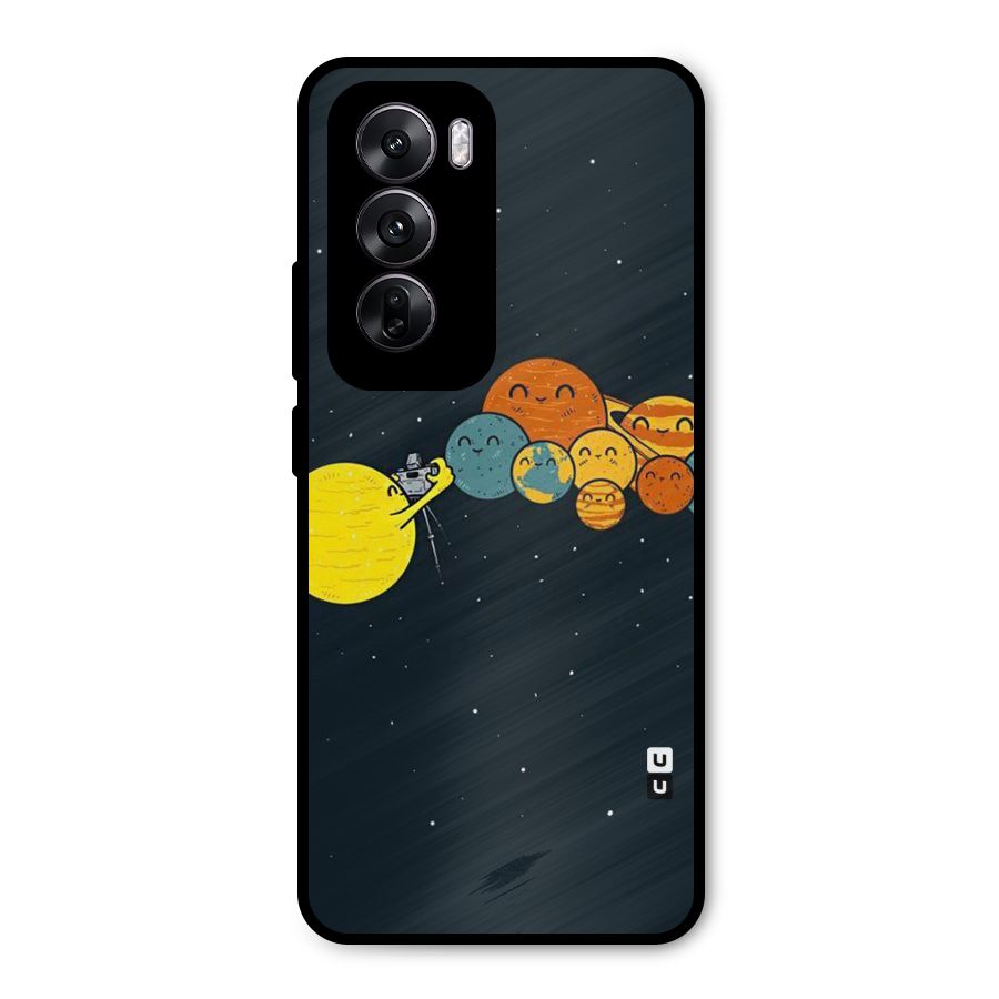 Planet Family Metal Back Case for Oppo Reno12