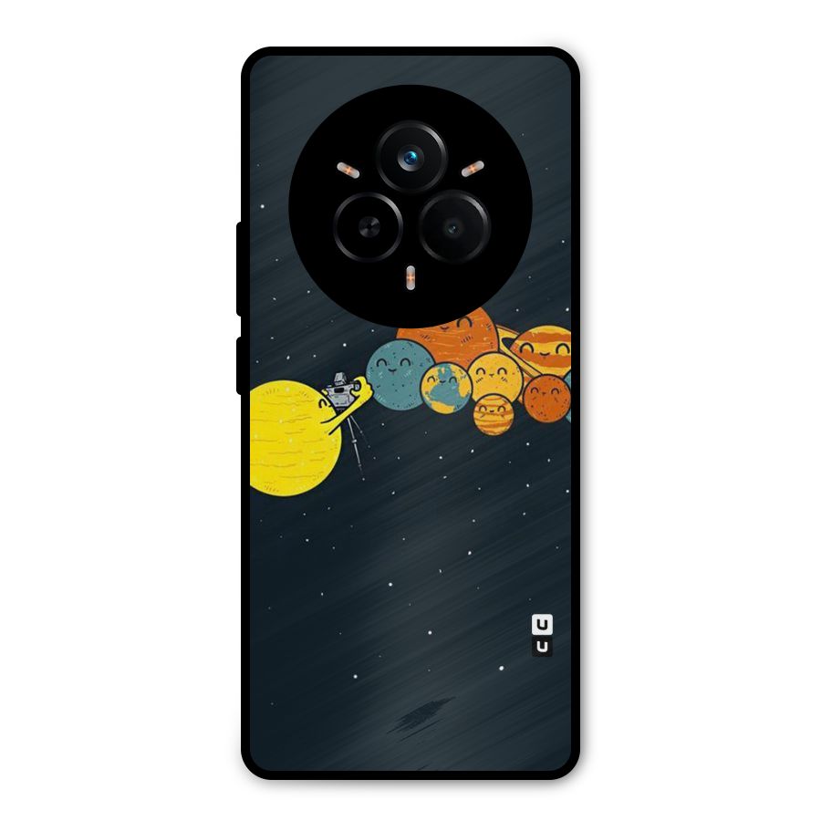 Planet Family Metal Back Case for Realme 14 Pro Plus