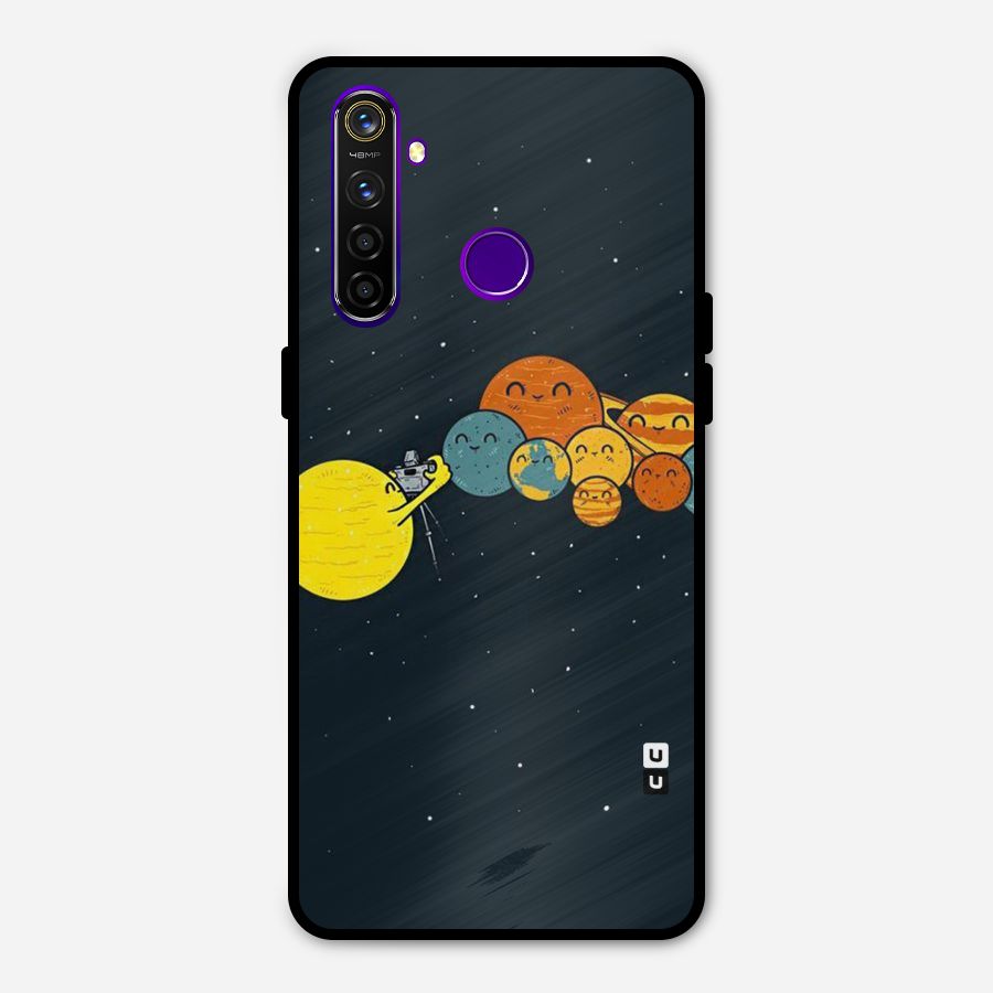 Planet Family Metal Back Case for Realme 5 Pro