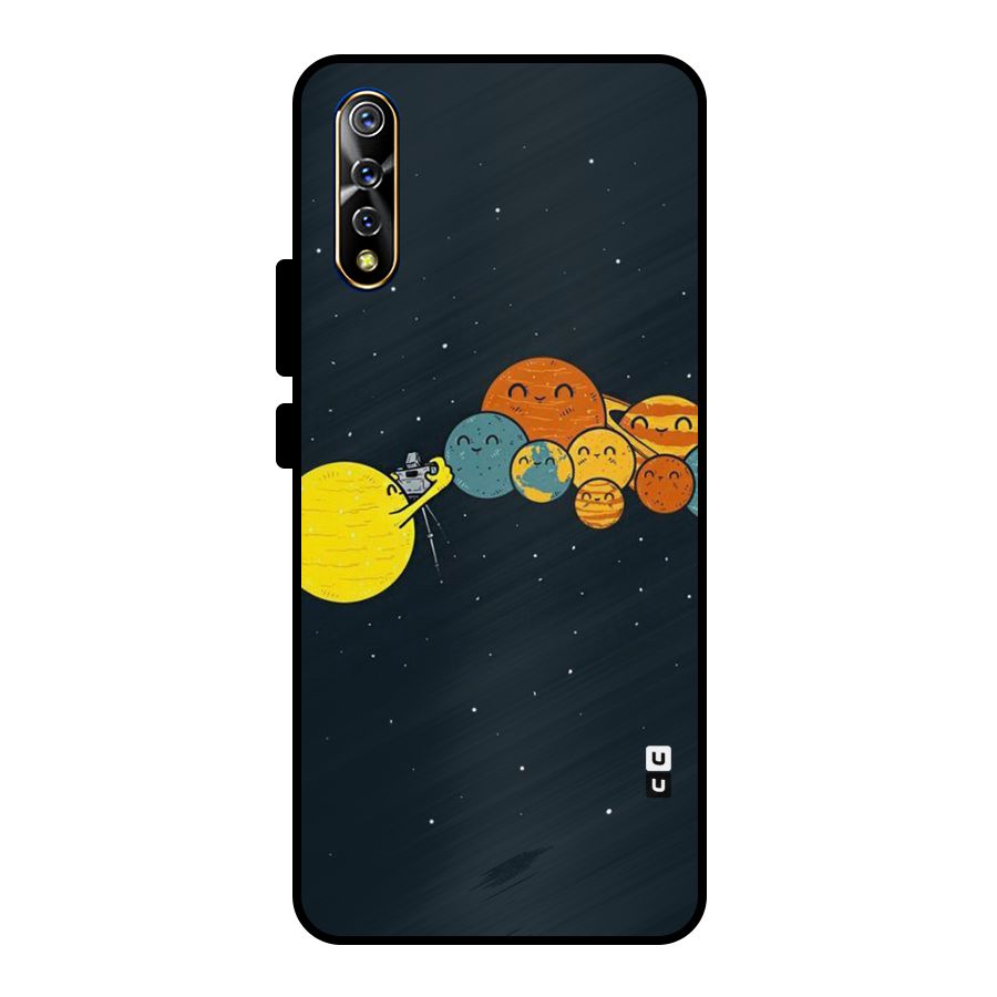Planet Family Metal Back Case for Vivo S1