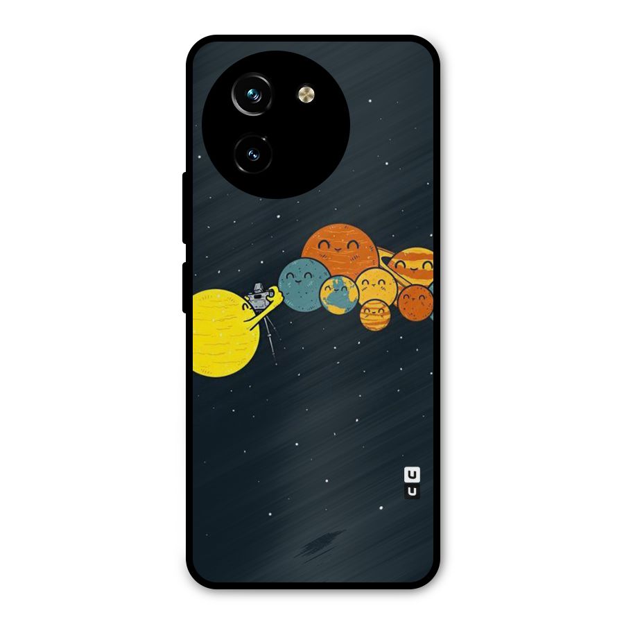 Planet Family Metal Back Case for Vivo T3x